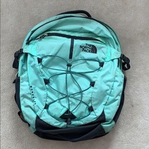 The North Face: Mint Green Borealis Backpack